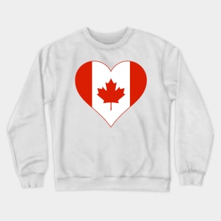 I love Canada heart flag Crewneck Sweatshirt